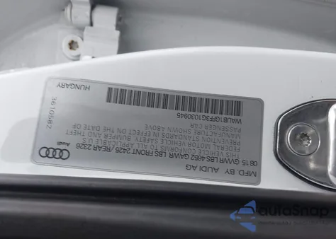 2016 Audi S3 2.0T Premium Plus z USA, uszkodzony, nr VIN WAUB1GFF3G1030945